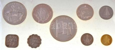 Bahamák 1974. 1c-5$ (9xklf) forgalmi sor dísztokban T:PP
Bahamas 1974. 1 Cent - 5 Dollars (9xdiff) ...
