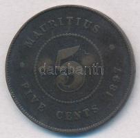 Mauritius 1897. 5c Br "Viktória" T:2-,3 ph.
Mauritius 1897. 5 Cents Br "Victoria&quo...