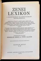Zenei lexikon. A zenetörténet és zenetudomány enciklopédiája I-II. kötet (teljes) Szerk. Szabolcsi B...