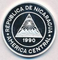 Nicaragua 1990. 10.000C Ag "Ocelot vagy párducmacska" T:PP
Nicaragua 1990. 10.000 Cordoba...