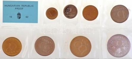 1992. 1Ft-200Ft (8xklf) érmés forgalmi sor lezárt fóliatokban T:PP 1992. 1 Forint - 200 Forint (8xdiff) coin set in sealed plastic case C:PP  Adamo FO25.2