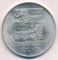 Csehszlovákia 1993. 500K Ag "100 éves a cseh tenisz" T:1
Czechoslovakia 1993. 500 Korun &...