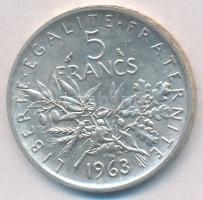 Franciaország 1963. 5Fr Ag T:2  France 1963. 5 Francs Ag C:XF