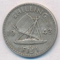 Fidzsi-szigetek 1943S 1Sh Ag "VI. György" T:2
Fiji Islands 1943S 1 Shilling Ag "Geor...