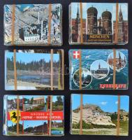 600 db modern színes városképes lap / 600 modern color town-view postcards