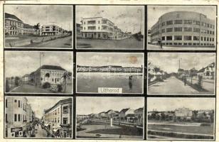 Ungvár, Uzshorod, Uzhhorod, Uzhorod; mozaiklap / multi-view postcard + 1938 Ungvár visszatért So. Stpl. (fl)