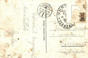 Ungvár, Uzshorod, Uzhhorod, Uzhorod; mozaiklap / multi-view postcard + 1938 Ungvár visszatért So. St...