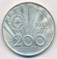 Jugoszlávia 1977. 200D Ag "Tito 85. születésnapja" T:1-,2 Yugoslavia 1977. 200 Dinara Ag &...