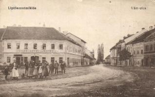 Liptószentmiklós, Liptovsky Mikulas; Vám utca, Weiler szállodája a koronához / street view, Weilers Hotel zur Krone (Rb)