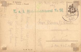 Found. Russian art postcard. T.S.N. R.M. No. 108. + K.u.K. Divisionsbäckerei No. 56. s: Solomko (Rb)