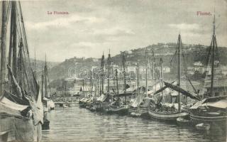 Fiume, La Fiumara / harbor, port, boats (EK)