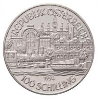 Ausztria 1994. 100Sch Ag "Ferenc József" tanúsítvánnyal, dísztokban T:PP
Austria 1994. 10...
