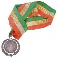 1948. "Magyar Kerékpáros Szövetség / 1948. Túrabajnokság" ezüstözött Br díjérem nyakszalag...