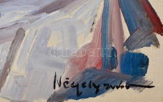 Négely jelzéssel: Virágcsendélet. Olaj, vászon, keretben, 70×63 cm