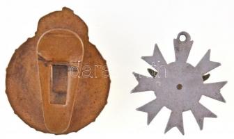 ~1930-1940. "Hadirokkant" aranyozott Br gomblyuk jelvény (28x22mm) + DN Békegalambot? ábrá...
