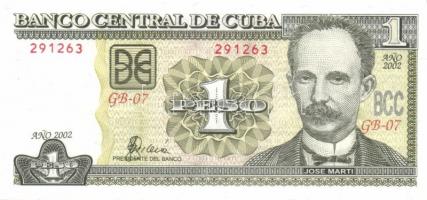 Kuba 1995-2003. 1P (4x) klf évszámokkal T:I