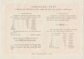 Budapest 1951. "Második Békekölcsön" nyereménykölcsön kötvénye 200Ft-ról T:II szakadás, tű...