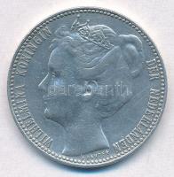 Hollandia 1901. 1G Ag I. Vilhelmina T:2,2- Netherlands 1901. 1 Gulden Ag Wilhelmina I C:XF,VF Krause KM#122.1