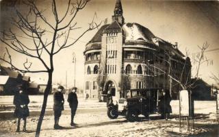 1929 Budapest XIX. Kispest,Rendőrkapitányság, automobil. photo