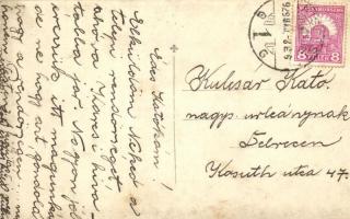 1929 Budapest XIX. Kispest,Rendőrkapitányság, automobil. photo