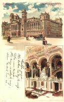 Budapest V. Igazságügyi palota, belső. Kunstanstalt Kosmos S. IX. litho (Rb)