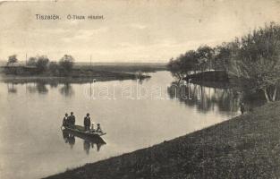 Tiszalök, Ó-Tisza részlete csónakázókkal