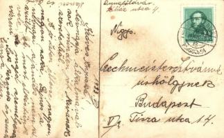 1933 Dunaföldvár, Duna part a Beszédes József híddal. Margit fotószalon felvétele. photo  (fl)