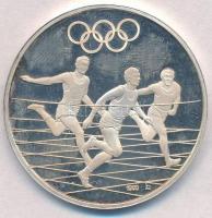 Kanada DN Olimpiai játékok - Futás jelzett Ag emlékérem (15,05g/1.000/35mm) T:2 eredetileg PP Canada ND Olympic Games - Running hallmarked Ag commemorative medallion (15,05g/1.000/35mm) C:XF originally PP