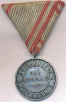 Németország DN Schlaraffia - Vitopolis ezüstözött fém érem mellszalagon, hátoldalán W. VOLK STUTTG. gyártói jelzés (34mm) T:2 Germany ND Schlaraffia - Vitopolis silver plated metal medal on ribbon, with W. VOLK STUTTG. mark on reverse (34mm) C:XF