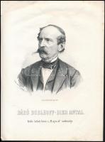 Doblhoff-Dier Antal báró (1800-1872) osztrák államférfi. kőnyomatos képe. Marastoni József munkája / Lithographic image 21x27 cm