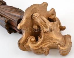 Mária a kis Jézussal, templomi szobor, festett fa, posztamenssel, kis sérülésekkel, m: 60 cm