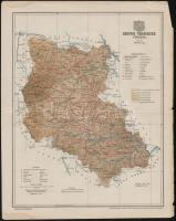 cca 1890 Felvidék, Szepes vármegye térképe. Posner Károly. 29x23 cm
