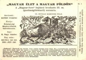 Magyar élet a magyar földön. A Magyar Sors - bajtársi levelezés III. sz. (gazdaságtörténeti) sorozat...