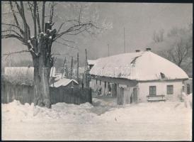 cca 1940 Tata Tóvárosi utcakép. Kaksa Rajmund tatai fényképész fotója. Hagyatékából. 26x19 cm