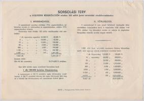 1951. "Második Békekölcsön" nyereménykölcsön 100Ft-ról szárazpecséttel + 1953. "Negye...