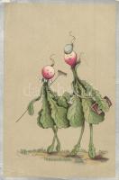 Retek-szerelem / Radish-love. Art postcard No. 274. von B. Dondorf litho (EK)