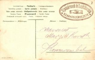 Fishing hunters, humour. Series 1139/5. + "Újságárusok és Lapkihordók Szabadszervezete" st...