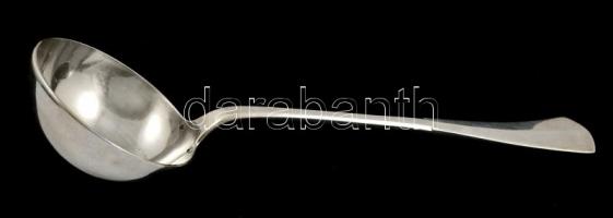 Ezüst(Ag) evőeszközkészlet, jelzett, 43 db, nettó: 1410 g + kések bruttó: 880 g