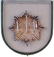 DN "Szent Lázár Lovagrend csillaga" jelzetlen, részben zománcozott kitüntetés dísztokban, ...