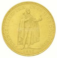 1892KB 20K Au Ferenc József Körmöcbánya (6,76g/0.900) T:2 Hungary 1892KB 20 Korona Au Franz Joseph Kremnitz (6,76g/0.900) C:XF  Adamo K9, Krause KM#486