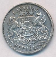 Lettország 1925. 2L Ag T:2 
Latvia 1925. 2 Lati Ag C:XF 
Krause KM#8