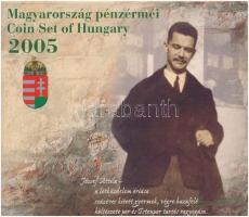 2005. 1Ft-100Ft (7xklf) forgalmi sor szettben + 2005. 10Ft "József Attila" T:PP kis patina...