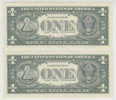 Amerikai Egyesült Államok 2006-2009. 1$ (2x) "Anna Escobedo Cabral - Henry M. Paulson Jr."...