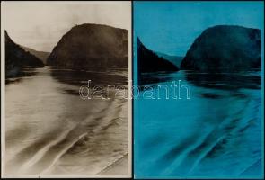 cca 1930 Orsova, Vaskapu, 4 db fotó, apró sérülésekkel, 18×15 és 18×24 cm