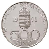 1993. 500Ft Ag "Integráció Az Európai Közösségbe" tanúsítvánnyal, dísztokban T:PP
Adamo E...