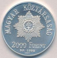 1998. 2000Ft Ag "1848-49. forradalom és szabadságharc 150. évfordulója" tanúsítvánnyal dís...