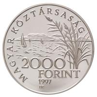 1997. 2000Ft Ag "Régi balatoni hajók / Helka & Kelén" tanúsítvánnyal, dísztokban T:PP ...