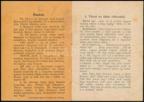1915 Harmatcseppek, hadbavonultaknak, sebesülteknek, kis kivágással, 16p