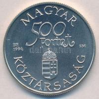 1994. 500Ft Ag "Régi dunai hajók - Carolina" dísztokban T:BU 
Adamo EM134