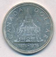Kanada 1976. 1D Ag Országgyűlési könyvtár T:1-  Canada 1976. 1 Dollar Ag Parliament Library C:AU Krause KM#106